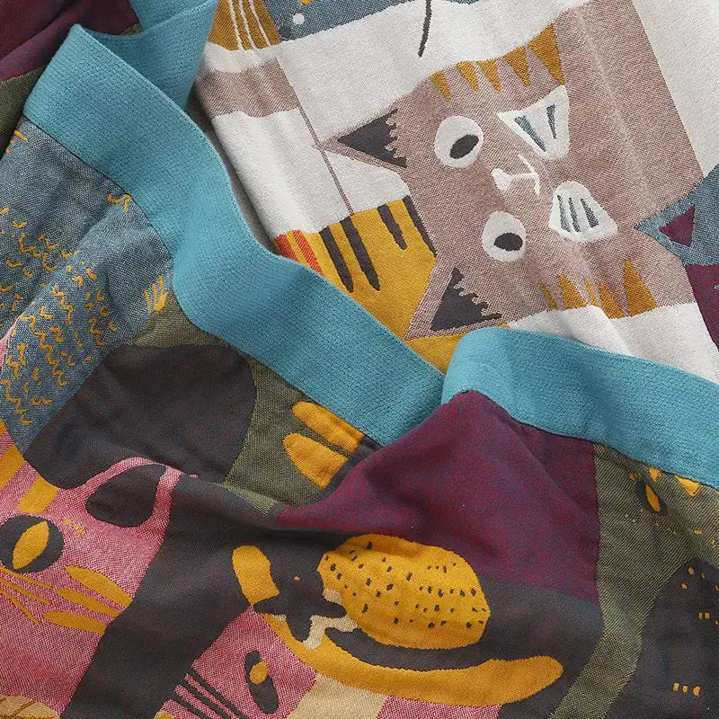 Boho Cotton Cat Blanket