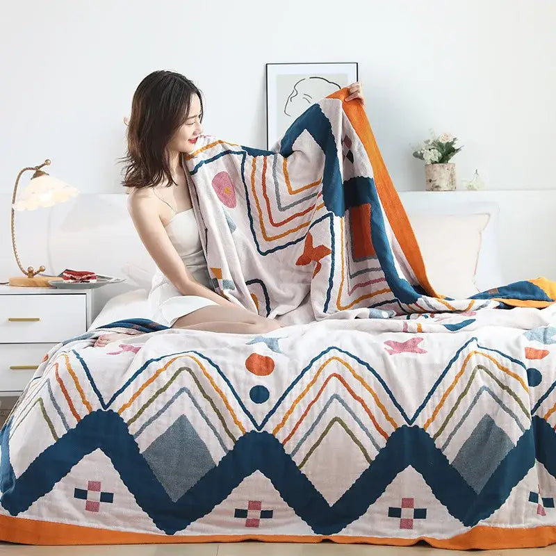 Boho Cotton Cat Blanket