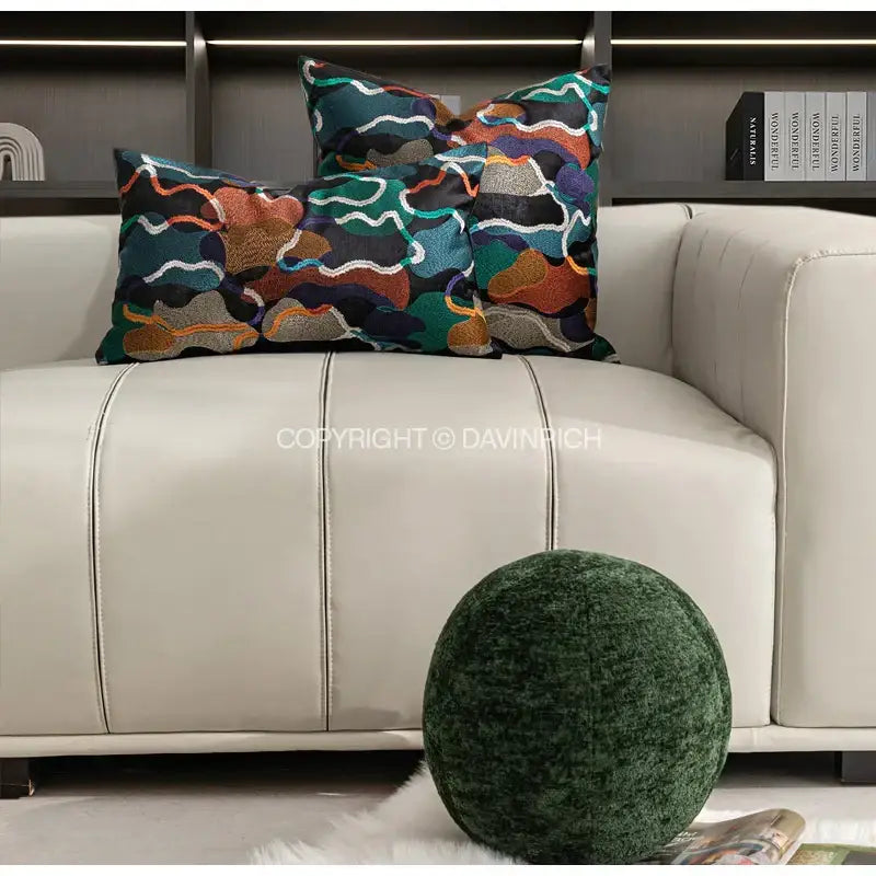 Geometric Embroidery Cushion Covers