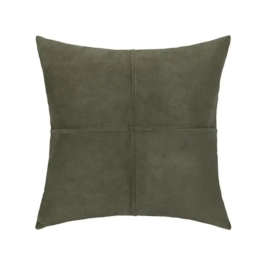 Mustard Faux Suede Pillow