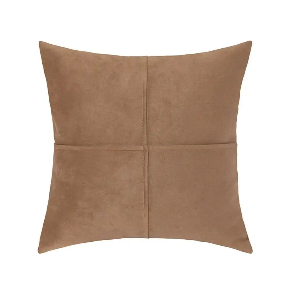 Mustard Faux Suede Pillow
