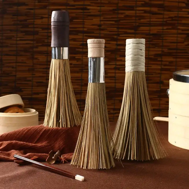 Bamboo Pot Brush Set