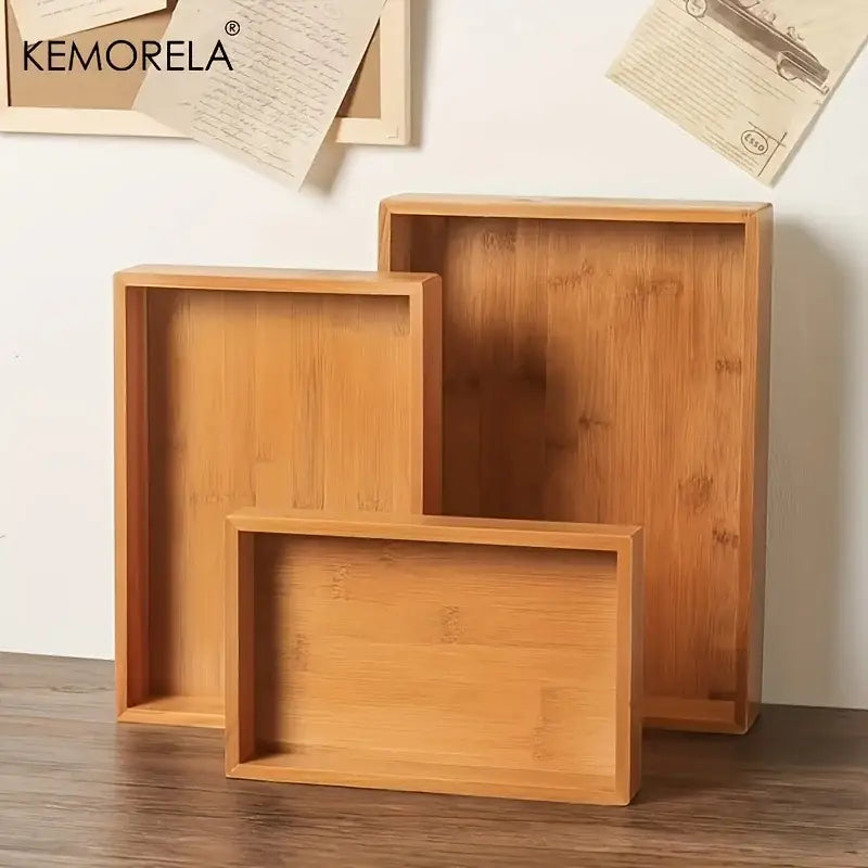 Bamboo Rectangular Tea Tray