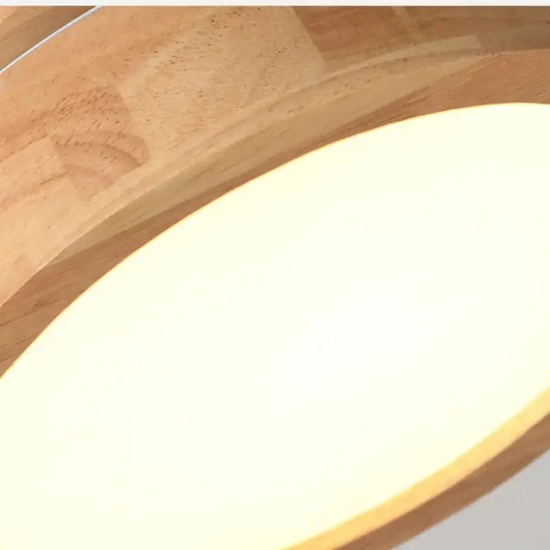 Natural Wood Ceiling Lamp