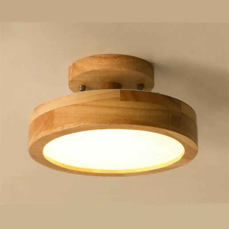 Natural Wood Ceiling Lamp