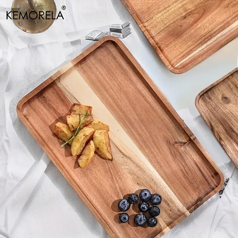 Two-Tone Acacia Serving Tray