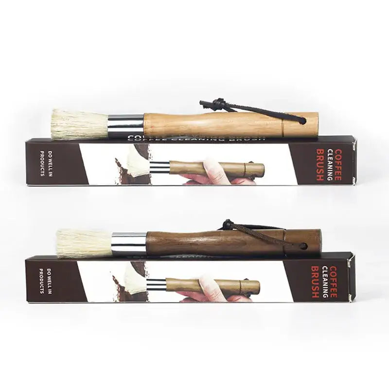 Wood Coffee Grinder Brush