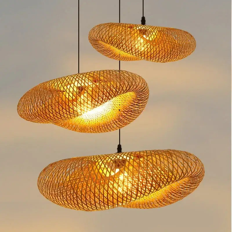 Bamboo Pendant Dining Light