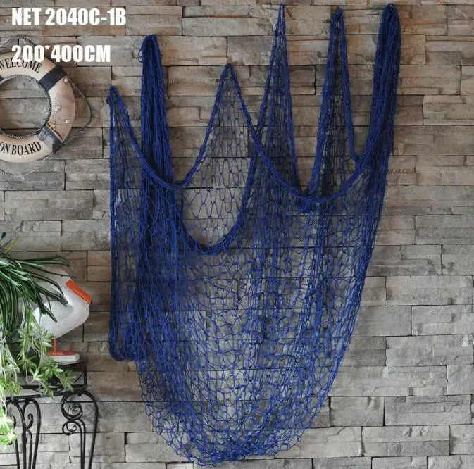 Blue Nautical Fishing Net
