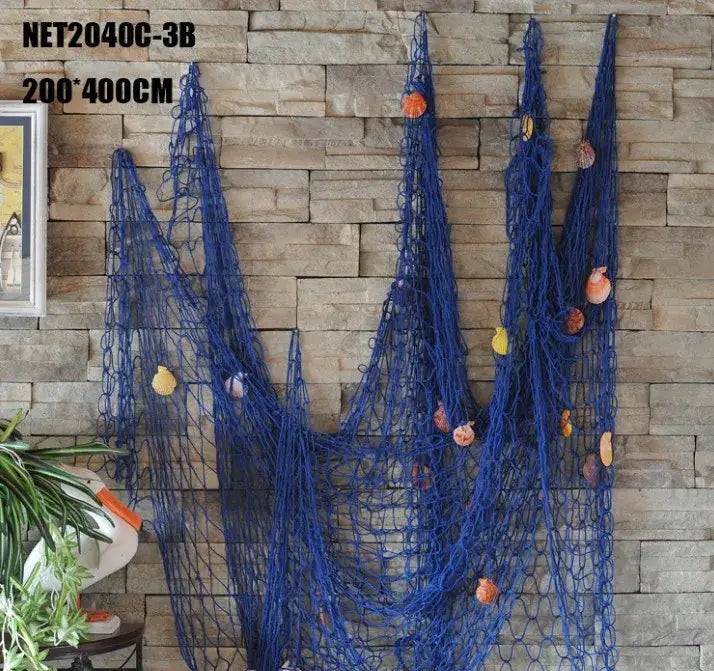 Blue Nautical Fishing Net