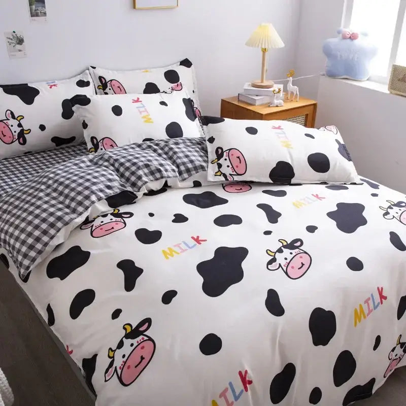 Navy Daisy Bedding Set