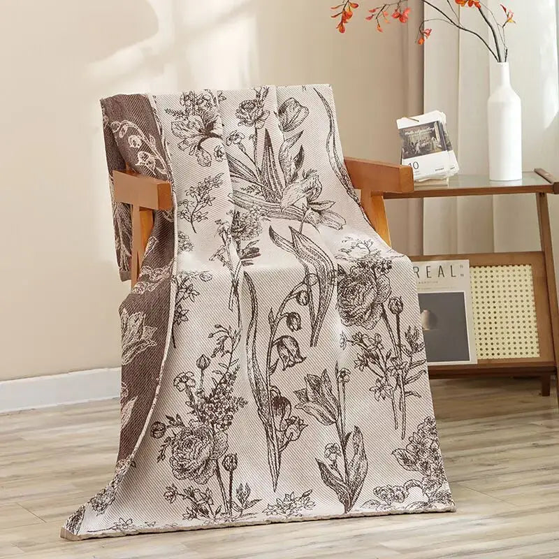 Navy Hibiscus Bath Towel