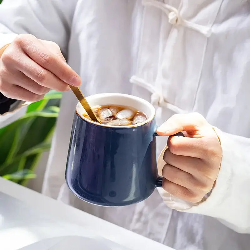 Navy Ceramic Mug Set