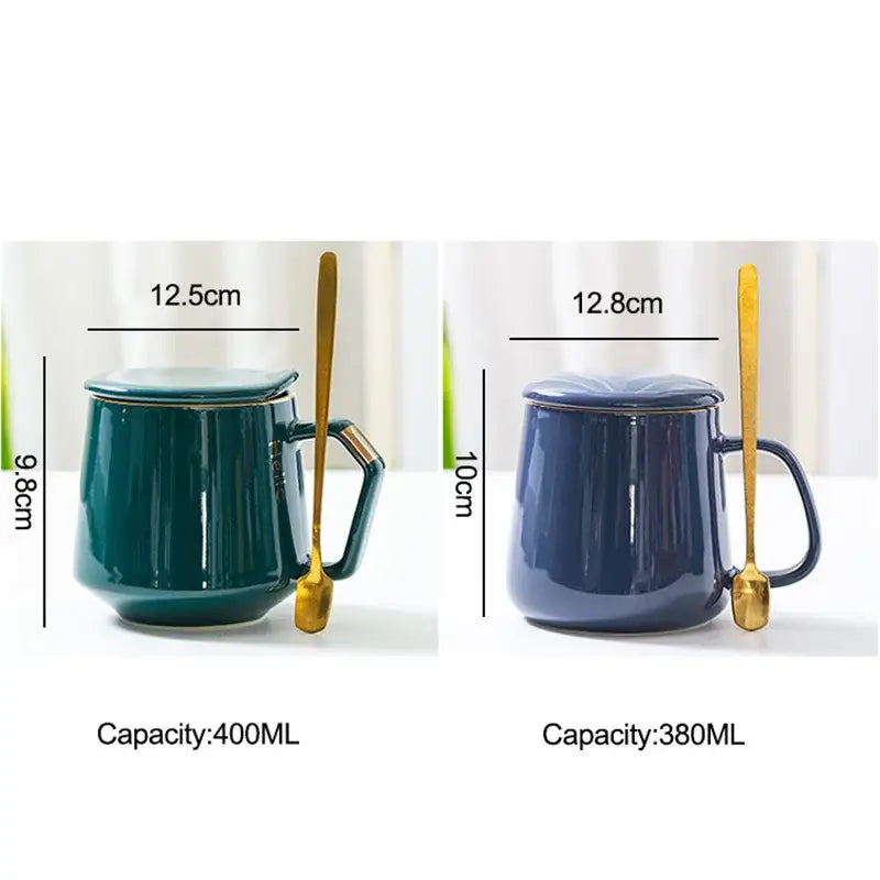 Navy Ceramic Mug Set
