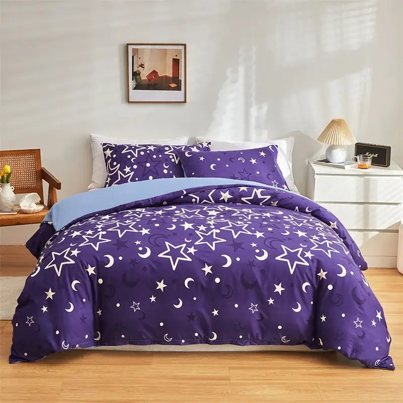 Navy Cosmos Luminous Bedding