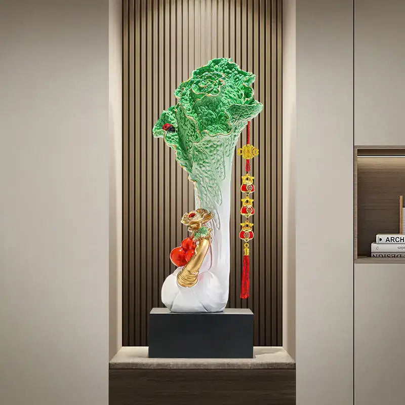 Green Ceramic Cabbage Ornament