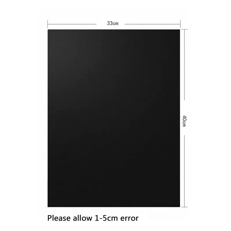 Black BBQ Grill Mat