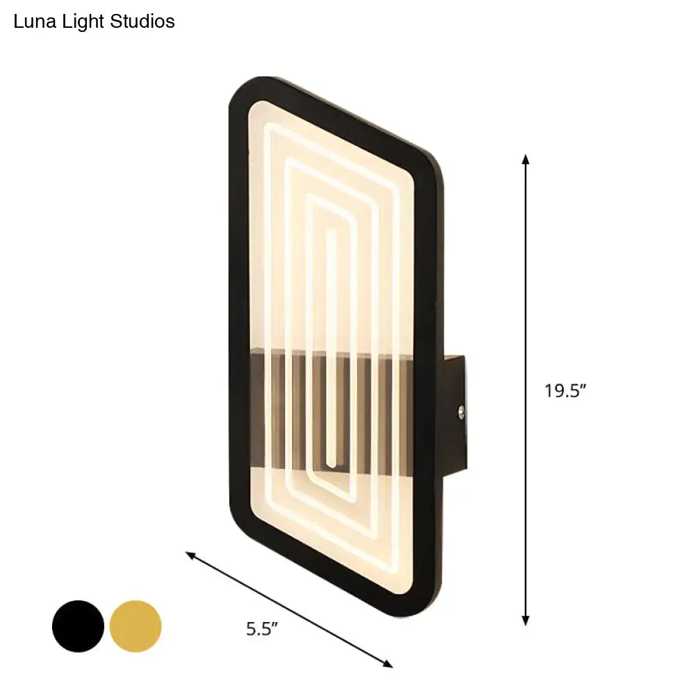 Black Gold 19-Inch Wall Sconce