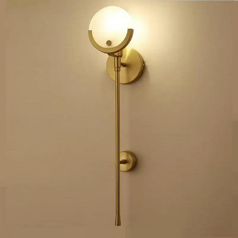 Brass Marble Wall Lamp