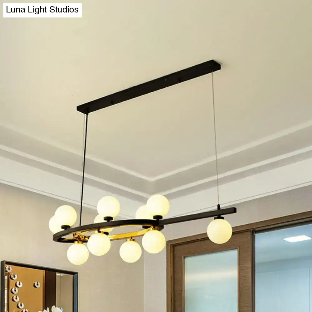 Black Bubble Pendant Chandelier