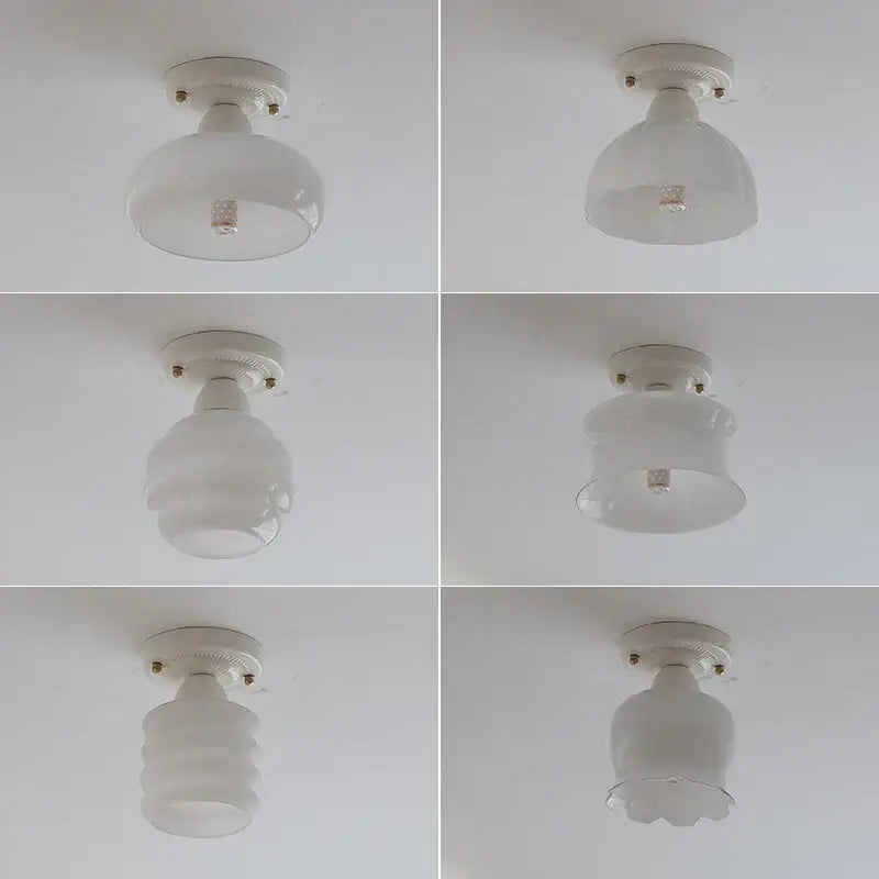 Cream Ceramic Ceiling Light