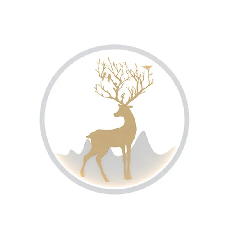 Gold Deer Wall Lamp