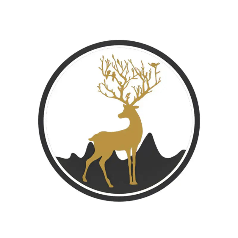 Gold Deer Wall Lamp