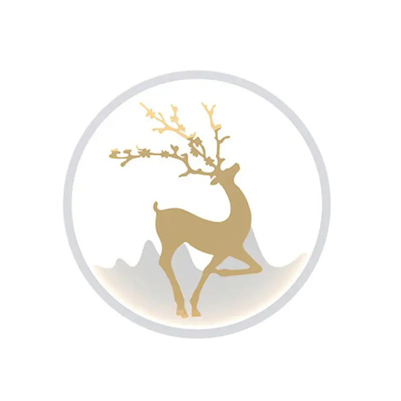 Gold Deer Wall Lamp