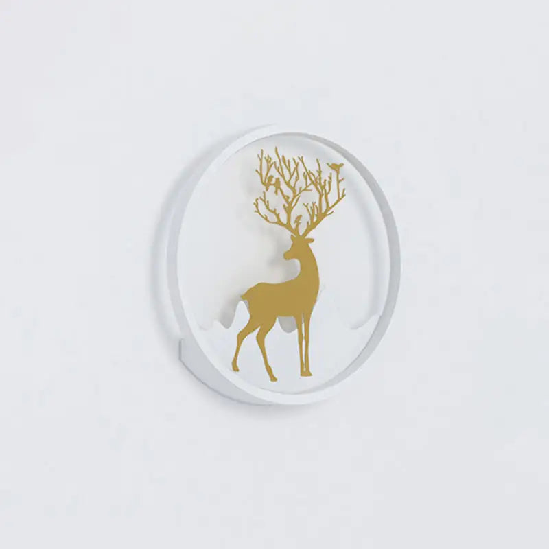 Gold Deer Wall Lamp