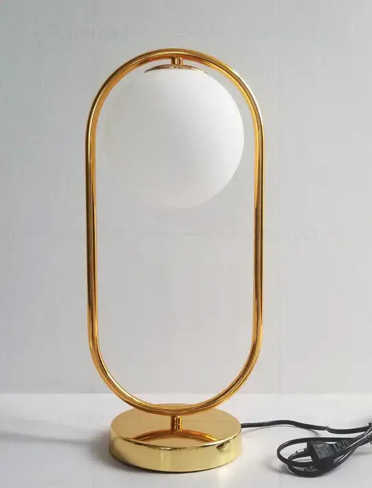 Gold Glass Desk Lamp