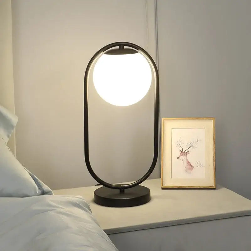 Gold Glass Desk Lamp