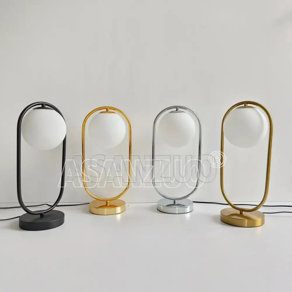 Gold Glass Desk Lamp