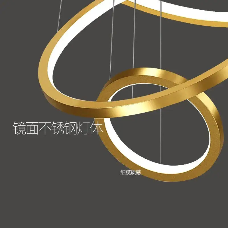 Gold Spiral Ring Chandelier