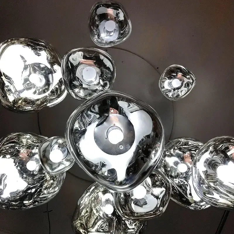 Amber Glass Chandelier