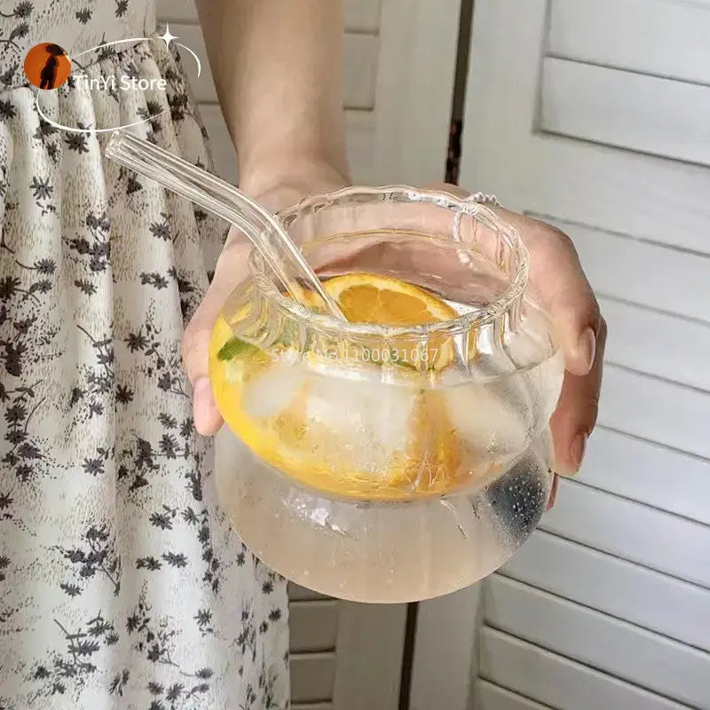 Pink Glass Cocktail Set