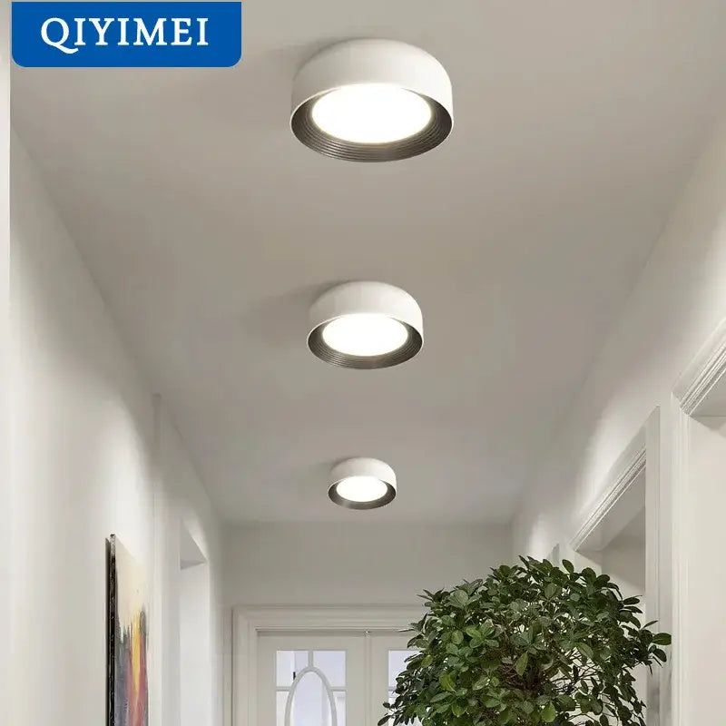 White Circular Dining Chandelier