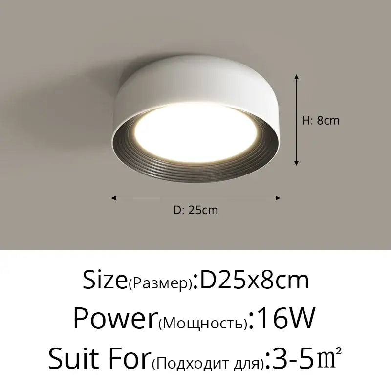 White Circular Dining Chandelier