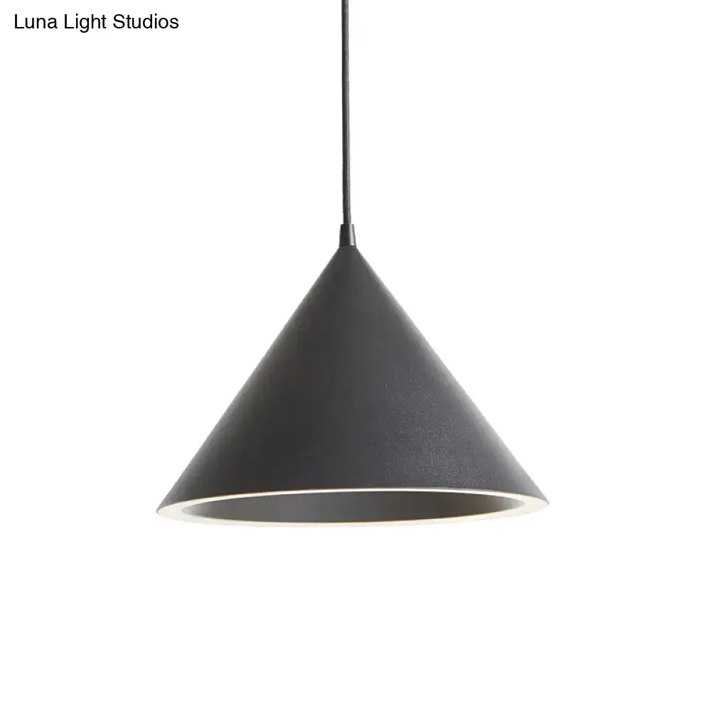 White Conical Pendant Lamp