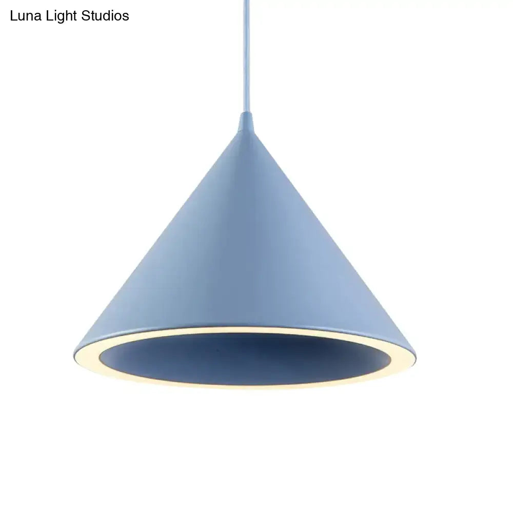 White Conical Pendant Lamp