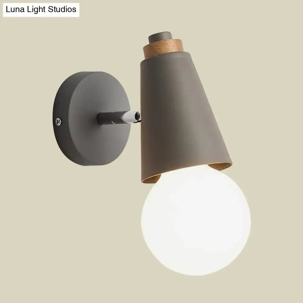 Bamboo Cone Wall Light