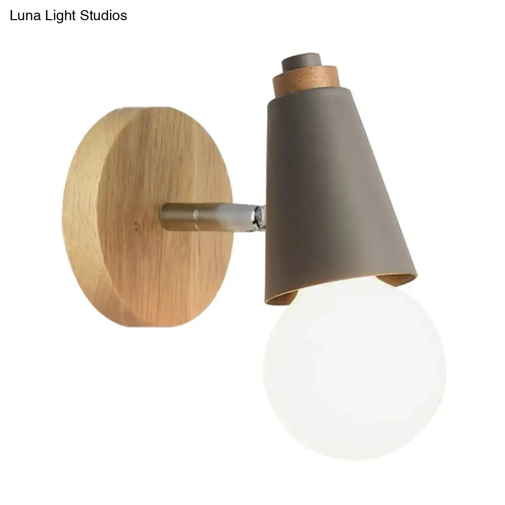 Bamboo Cone Wall Light