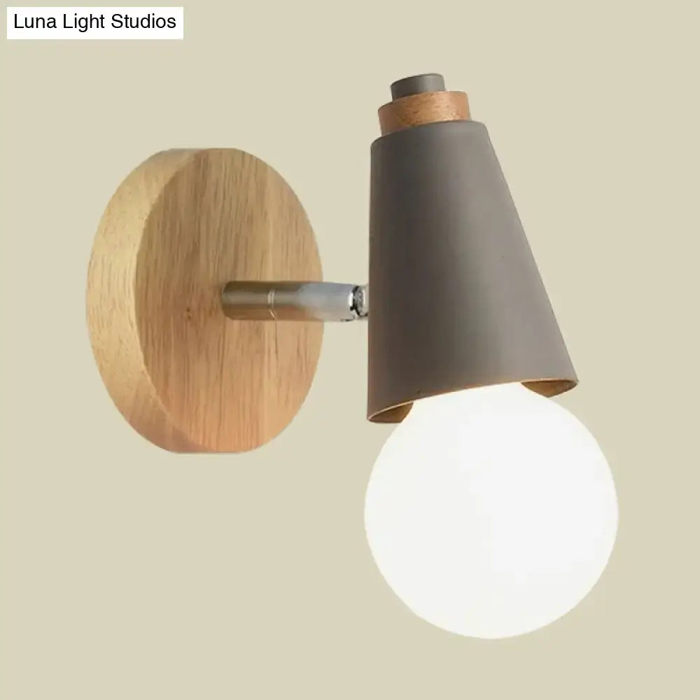 Bamboo Cone Wall Light