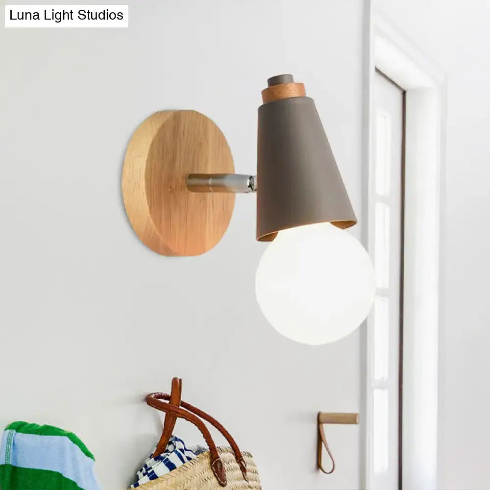 Bamboo Cone Wall Light