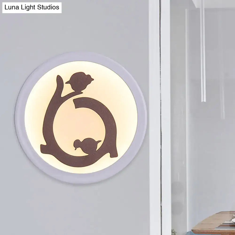 White Bird LED Wall Sconce