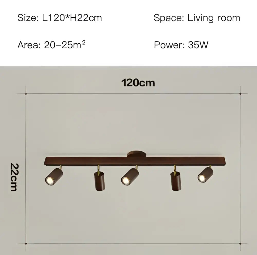 Wooden Track LED Spotlight