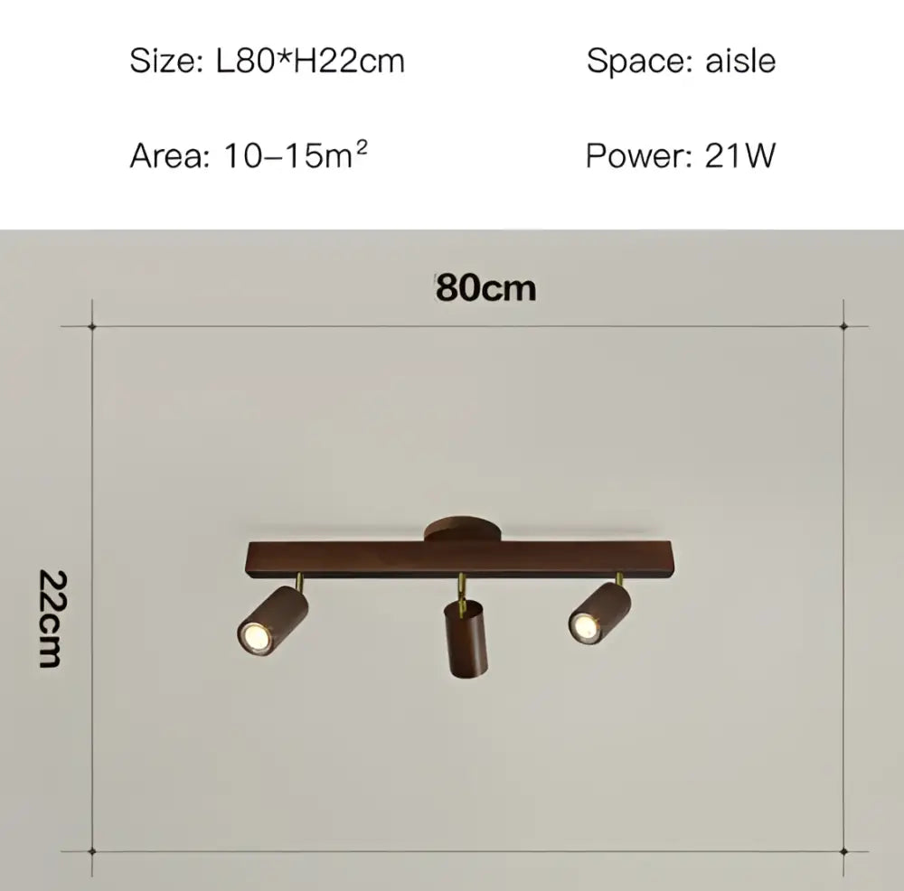 Wooden Track LED Spotlight