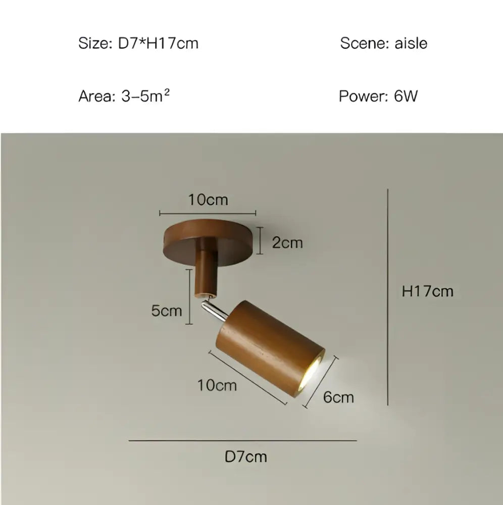 Wooden Track LED Spotlight