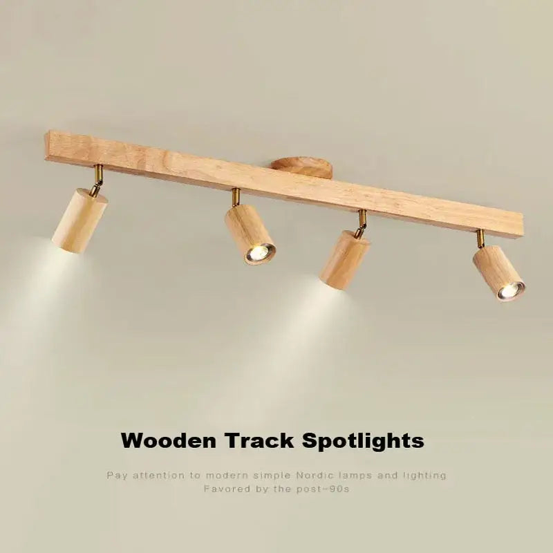 Wooden Track LED Spotlight