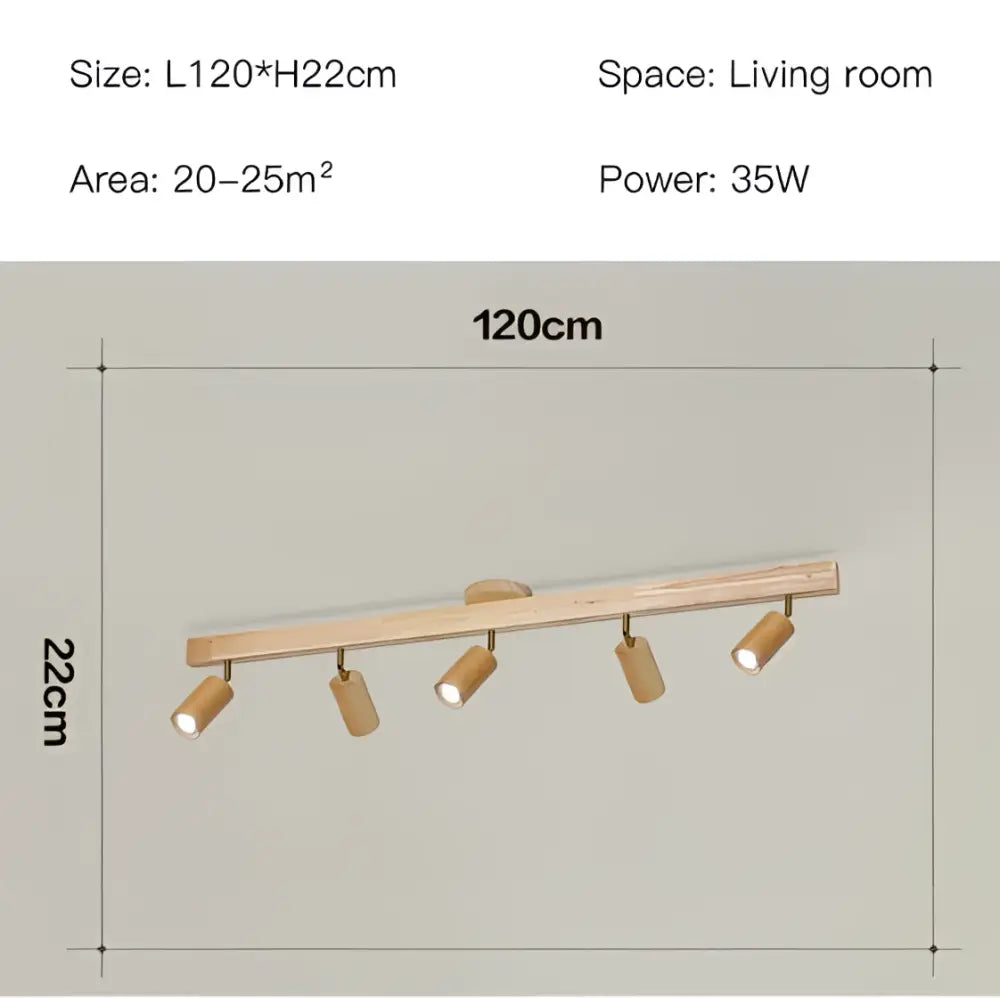 Wooden Track LED Spotlight