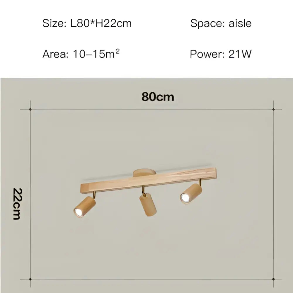 Wooden Track LED Spotlight